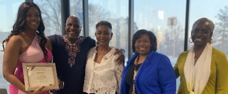 Group of people smiling